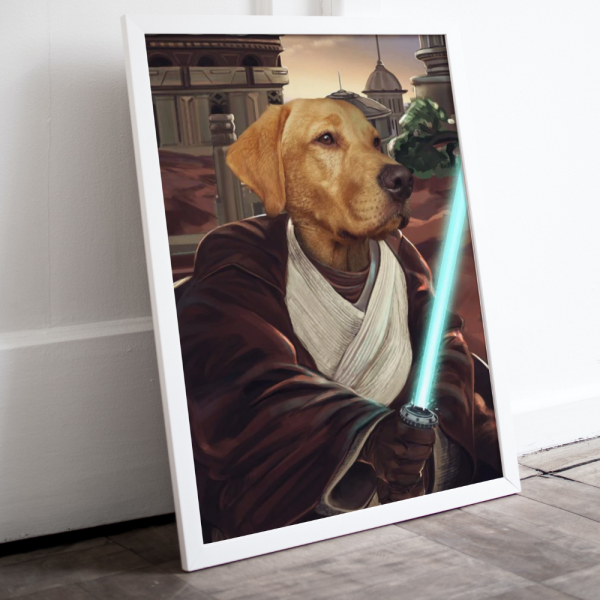Portret Obi-Wan Kenobi w ramce